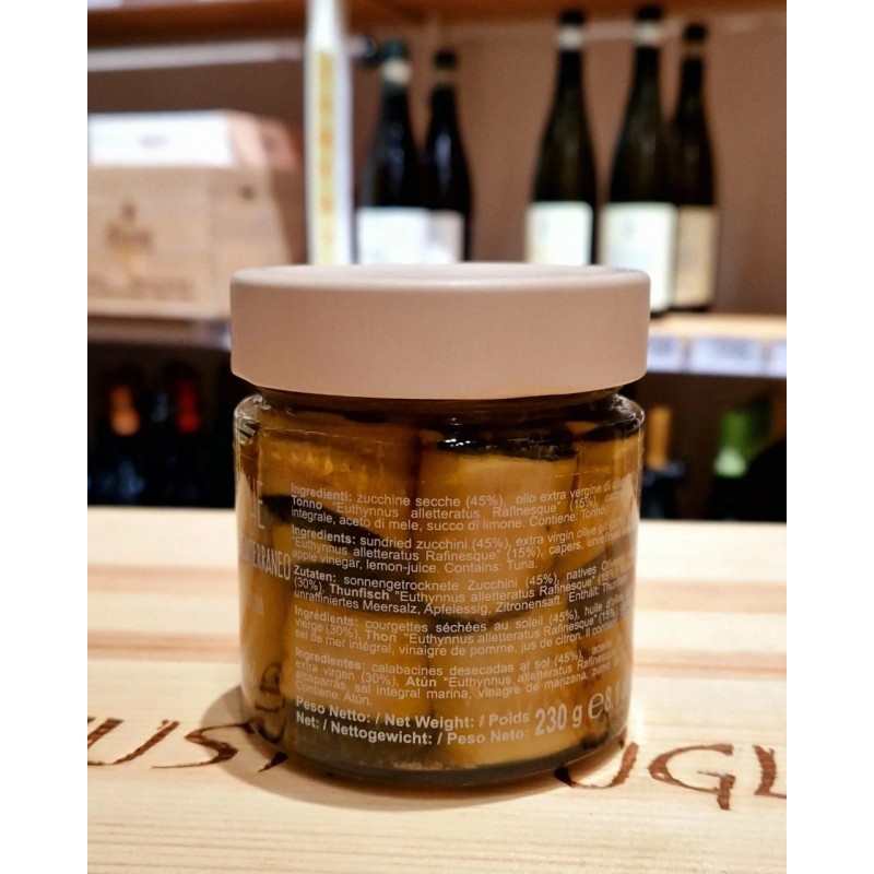 Zucchine secche con tonnetto 230 gr I Contadini