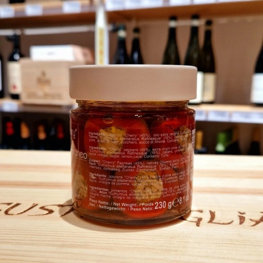 Peperoni Cherry ripieni al tonnetto 230 gr I Contadini