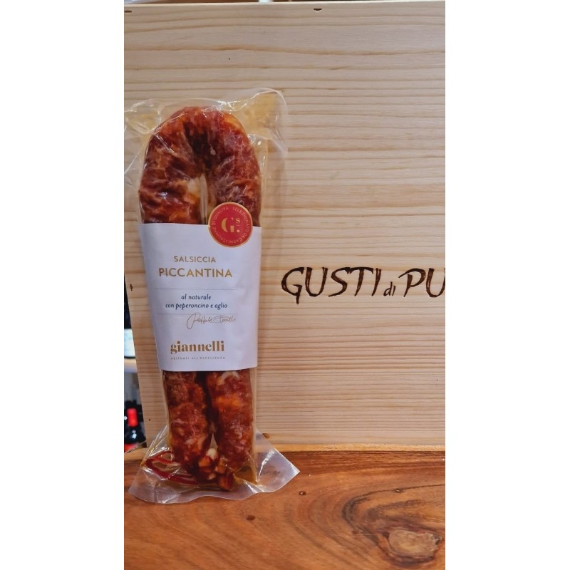 Giannelli Salsiccia Al Naturale Piccantina