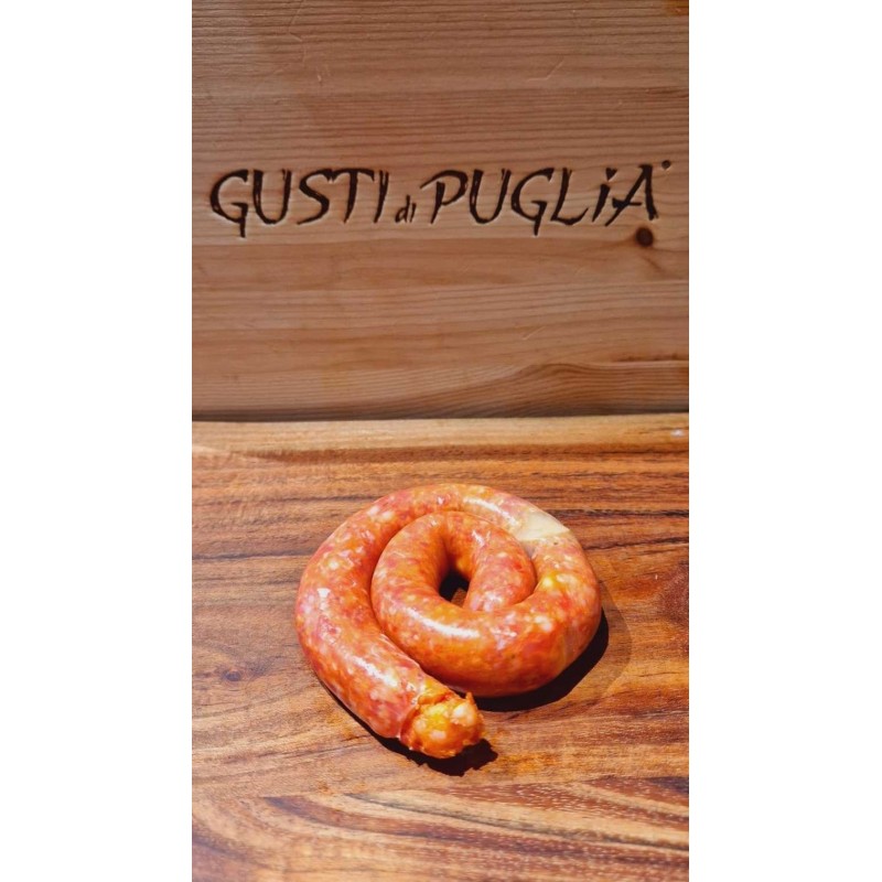 Macelleria Pugliese Salsiccia DI Bovino/Suino Al Peperoncino e Funghi