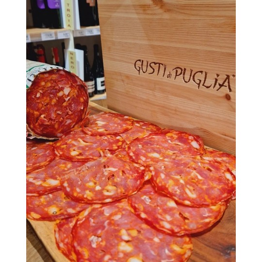 Salame Ventricina Piccante Affettato Salame Ventricina Piccante Affettato
