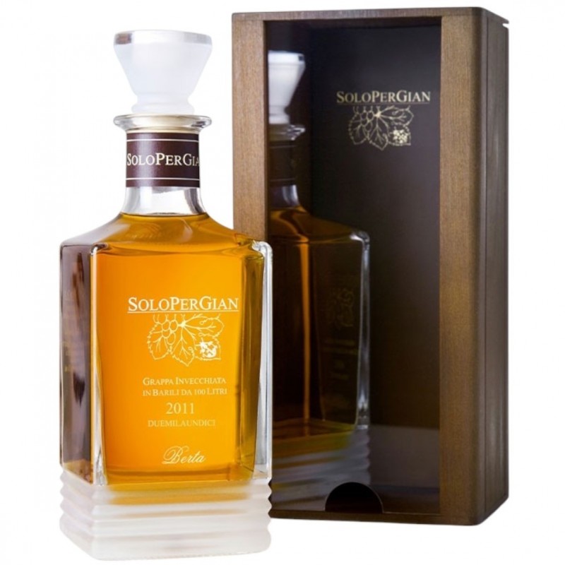 Berta Grappa SoloperGian Cassa Legno 70cl