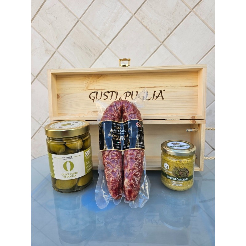 Scatola in legno Gusti Di Puglia GDP3