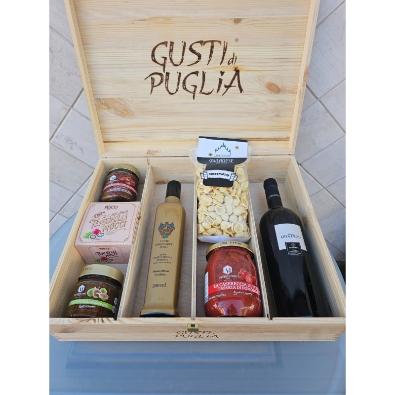 Scatola in legno Gusti Di Puglia GDP14